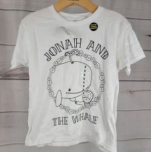 Jesus Jonah And The Whale T-Shirt Boys/Girls 8 Coloring Tee New #B61